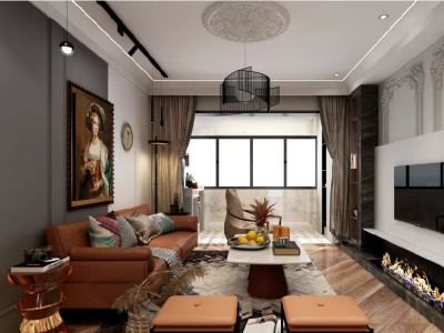 科兴园129平米欧式风格装修案例