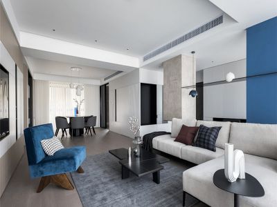 中海锦城158平现代风格四居室装修案例