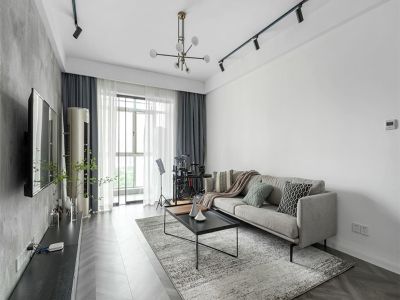 碧桂园97平现代风格三居室装修案例