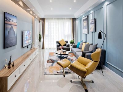 恒大绿洲100平北欧风格三居室装修案例