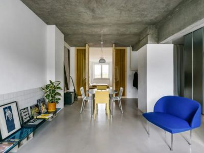 蓝庭国际86平米两居室混搭简约风格装修案例