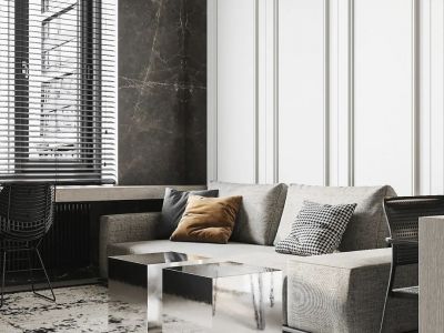 中海珑玺137平三居室现代简约风格装修案例