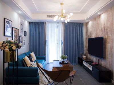 广浩华庭95平北欧风格三居室装修案例