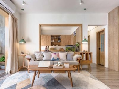 天明豪庭116平日式风格三居室装修案例