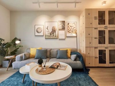 瑞泰和园86平米现代简约二居室装修案例