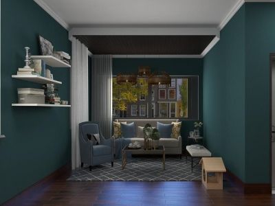 高速时代公馆105㎡现代简约三居室装修案例