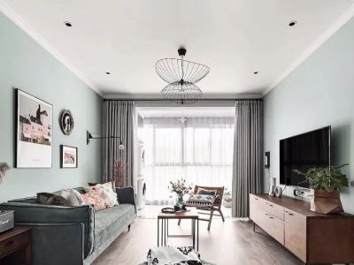 天池山中脊北欧简约风格83平装修案例