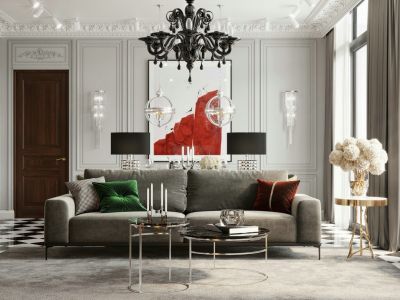 旭辉五象臻悦欧式轻奢风格80平装修案例