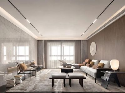 橄榄苑105平米轻奢风格装修案例