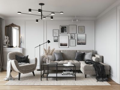 南湖6号北欧极简风格90平装修案例