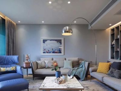 中环国际·阅湖简约风格三居室147平米设计效果图案例