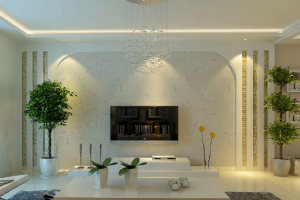 [崇州三鑫装饰]电视背景墙灯光如何设计，电视背景墙灯光使用注意