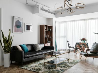 曲江九里120平北欧风格三居室装修案例