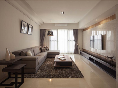 曲江香都118平日式风格三居室装修案例