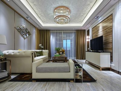 中冶逸璟公馆现代风格141平米四室两厅装修案例