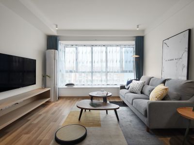 清华园北欧风格116平米三居室装修案例