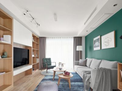 银河佳苑北欧风格120平米三居室装修案例