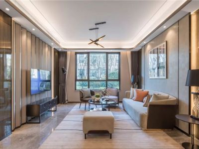 金地阅峯现代风格135平米装修案例