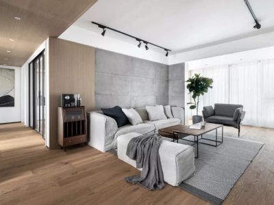 紫薇花园洲130平简约风格四居室装修案例