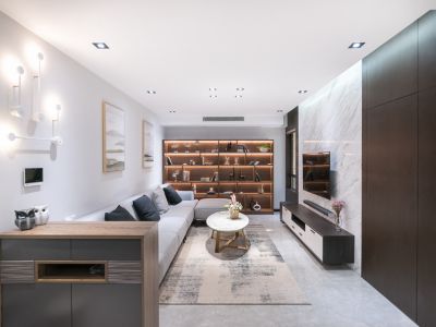 曲江九里78平简约风格二居室装修案例