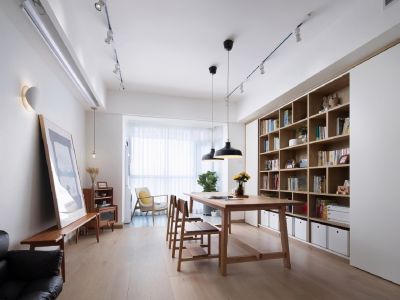 招商公园1872 80平二居室简约风格装修案例