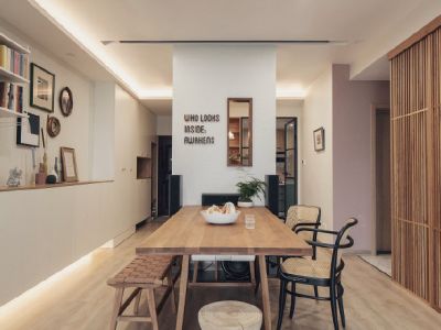 东方天韵轻奢风格110平米装修案例图