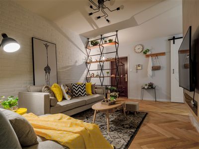 恒大雅苑97平现代风格二居室装修案例