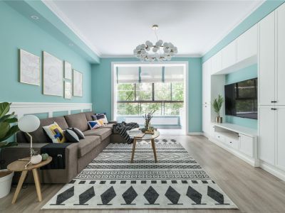 钰龙天下116平北欧风格三居室装修案例