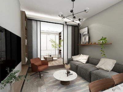 海事小区72平米现代风格装修案例