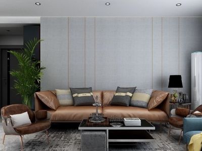 荷花园121平米现代风格装修案例