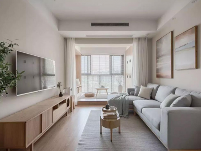 湘江雅颂居82平日式风格二居室装修案例