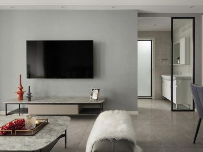 宏发长岛二期100平米现代简约三居室装修案例