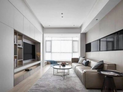 中海望京府116平米现代简约三居室装修案例