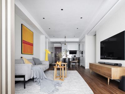 华发国宾壹号现代简约风格91平装修案例