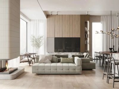 威宁青运村现代轻奢风格133平装修案例