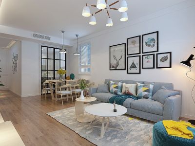 金泰雅苑85平米现代简约二居室装修案例