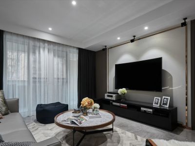 万佳花园130平米三室两厅现代风格装修案例