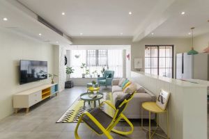 [邢台易筑装饰公司]107㎡北欧三居室，粉色的卧室，看着好浪漫！