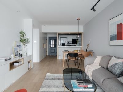 福乐康城82平北欧风格二居室装修案例