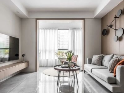 万博汇84平现代风格二居室装修案例