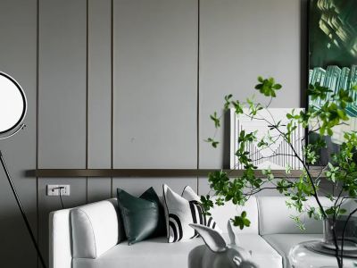 万佳花园130平方现代风格三居室装修案例