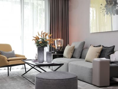 招商·公园大道现代风格121平米装修案例