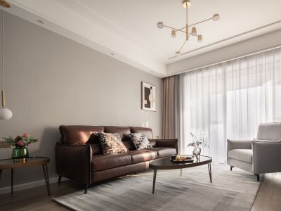 嘉宝花园二期现代简约风格120平装修案例