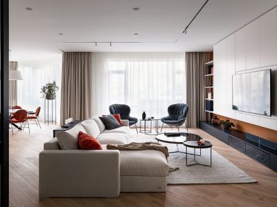 海棠湾六和悦城现代简约风格130平装修案例