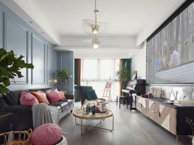 龙湖天璞128㎡三居室混搭风格装修案例