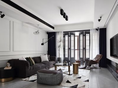 中海云麓公馆138㎡四居室现代风格装修案例