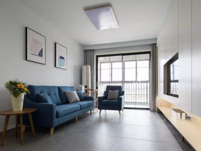 旭辉·江山雲出124平米现代风格三居室装修效果图案例