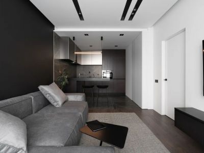 金科观天下106平米三居室现代简约风格装修案例