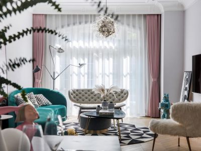 凯佳·江南里168平米轻奢风格三居室装修效果图案例