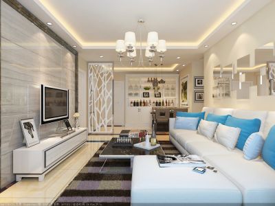 中城丽景香山120平现代风格三居室装修案例